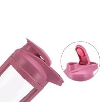 Botella De deporte 550ML Mezcladora Portátil Para Café Leche Y Proteína Cubo De Batido Sellado Y Antigoteo En Color Rosa/Azul/Cafe - details 18