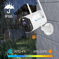 Unilook Camara de Vigilancia 2K con Bateria para Exteriores o Interiores, Camara IP WiFi 100% Inalambrica de 4MP, Vision Nocturna en Color con Foco, Memoria SD/Nube, Sensor de Movimiento PIR, Audio de 2 Vias, WiFi de 2,4 GHz, Push. Color Blanco - details 9