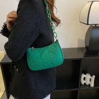 Bolso De Hombro De Color Sólido Para Mujer Y Niñas Bolso De Mano De Moda Bolsa De Armazón Bolsa De PU De Mujer - details 3