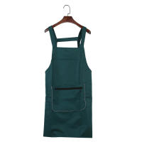 Delantal De Cocina Resistente Al Agua Y Aceite De Color Sólido Moda Para Hombres Y Mujeres Delantal De Trabajo Sin Mangas Para El Hogar - details 14