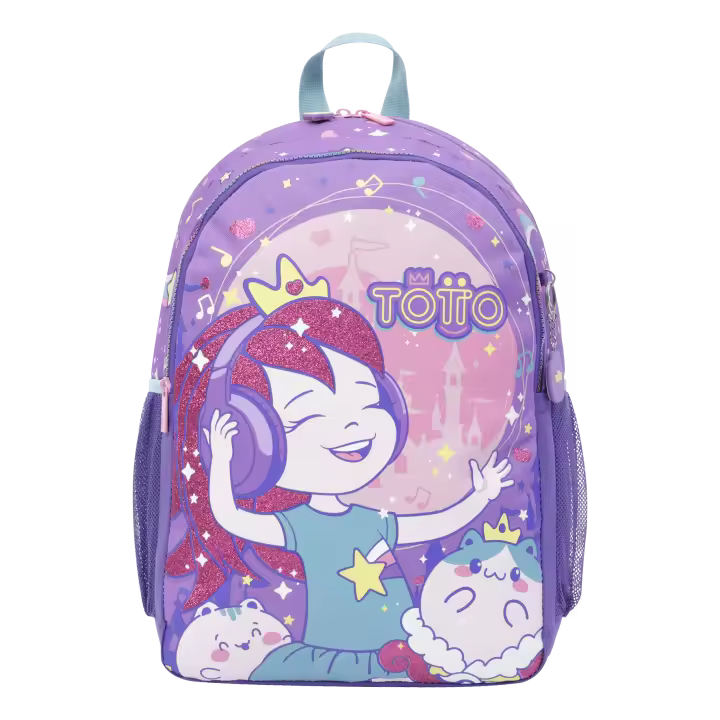 Totto Mochila escolar Lena -Dimensiones:31.5 x 44.5 x 12.5 cm-Material:Poliester - 1