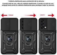 Funda De Cámara Deslizante Para OPPO A74 A54 4G 5G Con Anillo Magnético Y Protección Antichoque Armadura Para A57 A77 A55 A58 - details 2