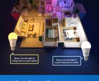 Bombilla LED Inteligente Tuya WiFi E27 12/15/18W Control Remoto Por App Color Ajustable Alexa Google Home Iluminación Interior - details 20