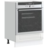 vidaXL Mueble de horno Porto madera reconstituida en color Negro/Marrón roble/Gris hormigón y más | almacenamiento funcional diseño moderno para baño dormitorio sala - details 6