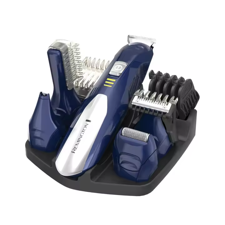 Remington Kit multifunción PG6045 - cuchillas acero inoxidable, 5 cabezales, 8 peines fijos (1,5 - 16mm), batería de lítio, autonomía 40 minutos - 1