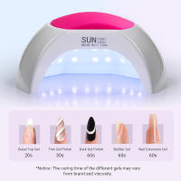 YIKOOLIN Lámpara LED UV Para Uñas 48W Con 4 Configuraciones De Tiempo Secado Compatible Con Todas Las Polvos De Gel Para Arte De Uñas Secador De Uñas - details 5