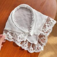 Fular De Encaje Cuadros Rojo Para Mujer Accesorio De Cabello Estilo Retro Triangular Para Viajes Y Fotografía Bandana De Algodón Adecuada Para Todas Las Estaciones - details 13