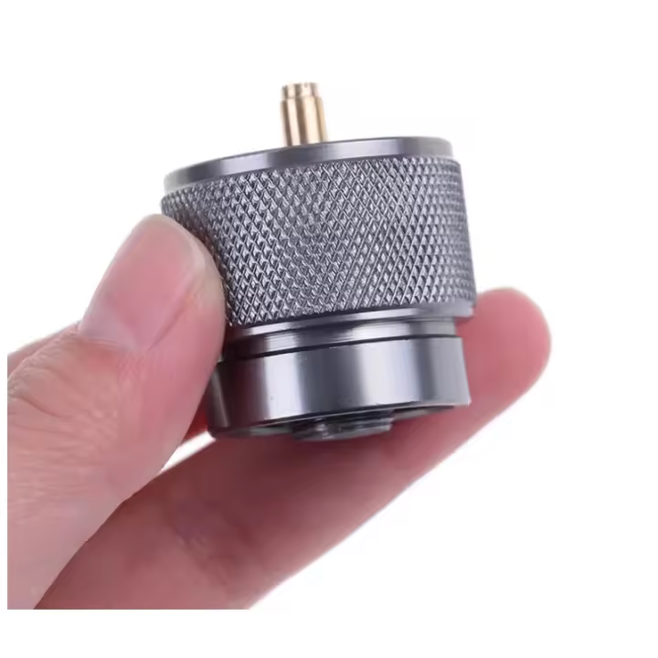 Adaptador De Tanque De Propano Para Estufa De Camping Estándar Americano Quemador De Gas Equipo De Camping Metálico Manual - 1