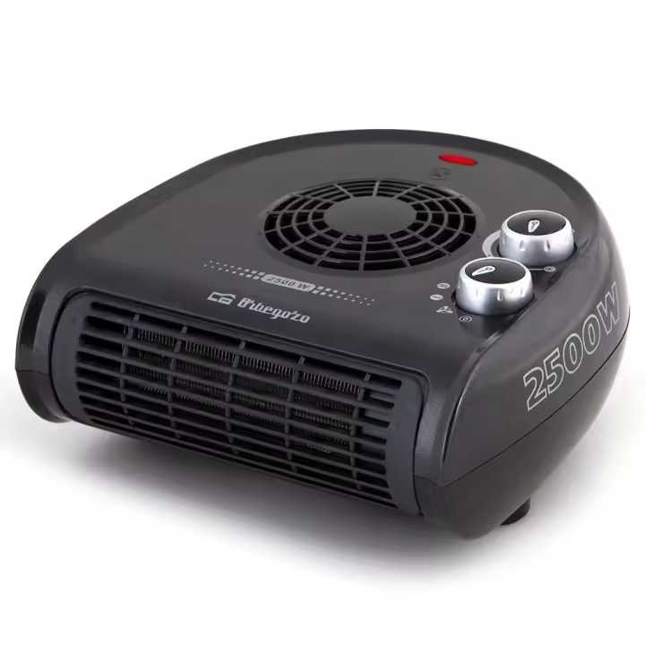 Calefactor Orbegozo FH 5032, termostato regulable, posición ventilador, rejilla frontal, 2500 W - 1