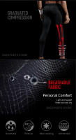 Pantalones De Compresión VANSYDICAL Para Hombre Con Cinturón Elástico Y Rayas Reflectantes Tights De Running Y Gimnasio - details 6