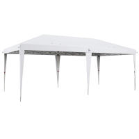 Outsunny Carpa Plegable 6x3 m Cenador de Jardín con Altura Ajustable en 3 Niveles Bolsa de Transporte Anti-UV y Marco de Acero Carpa de Jardín para Patio Terraza - details 0