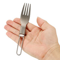 Lixada Cuchara De Titanio Plegable Ultraligera Para Exteriores Y Camping Utensilios De Mesa Portátiles Para Comida Y Frutas - details 1