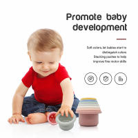 Tazas De Silicona Para Bebés Torre De Pila Montessori Bloques De Construcción Libres De BPA Juguetes Educativos Para Niños Y Niñas - details 5