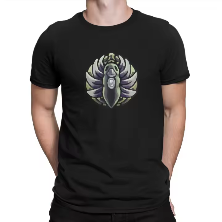 Camiseta De Algodón Puro Para Hombre Hollow Knight Novelty Tee Shirt Con Diseño Elegante Y Hollow Grubberfly's Elegy Casual Top Para Todas Las Estaciones - 1