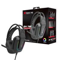 AUDIFONOS GAMING XTRIKE ME CON MICROFONO EXTERNO ALAMBRICO / JACK 3.5MM + USB (LED RGB) / CONTROL VOLUMEN / NEGROS - details 0