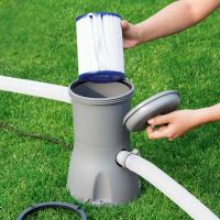Pack de 2 CARTUCHO de FILTRO Tipo II para bombas de filtrado - Filtro de repuesto - Cartucho de filtración con Tamaño 10.6 x 13.6 cm - Fácil de Limpiar - Repuesto para Piscinas Bestway - details 0