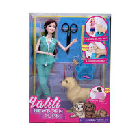 Muñeca De Princesa DIY 30cm Con Perro Grande Y Pequeños Para Juegos De Rol Regalo De Cumpleaños Para Niñas Muñeca De Película Y TV - details 0