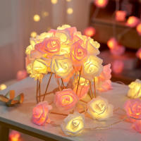 Luces De Flecos De Rosa LED Rosa Para Bodas Fiestas Cumpleaños Festivales Decoración Interior Exterior Valentin's Day - details 3