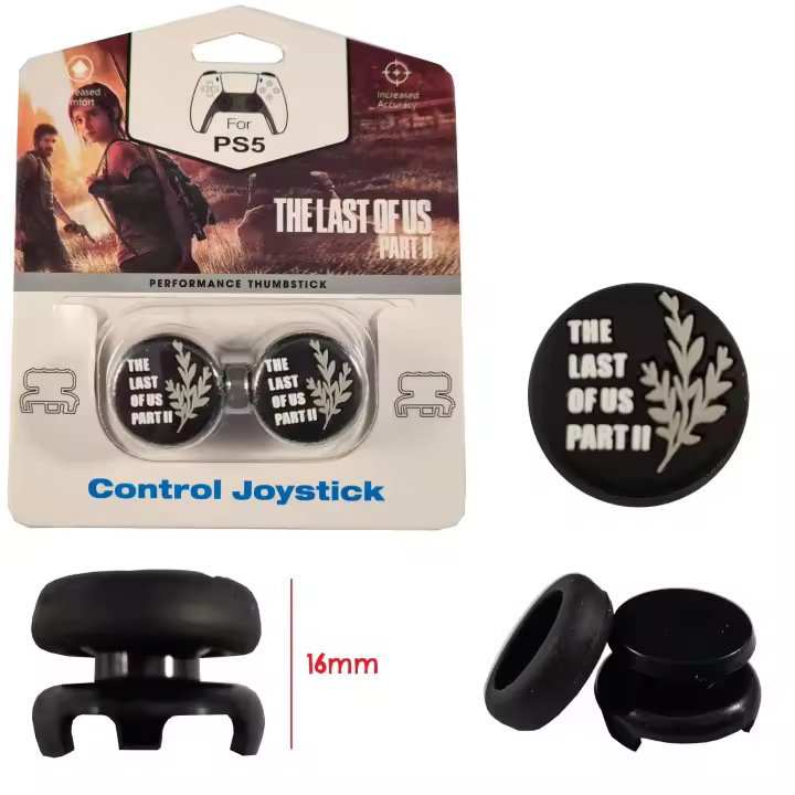CAELLUMA - Kit Mejora Gaming para PS5 y PS4: Funda de Joystick + Alzadores de 16mm - Eleva tu Juego - 1