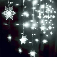 Luces De Navidad En Forma De Copo De Nieve 8 Modos Guirnalda De Ventana LED Icicle Fairy 2024 EU-Plug Decoración Para Año Nuevo 2025 - details 8