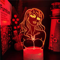Lámpara LED De Ilusión 3D Anime Fullmetal Alchemist Cambio De Color Para Decoración De Habitación Infantil Luz Nocturna De Mesa - details 14