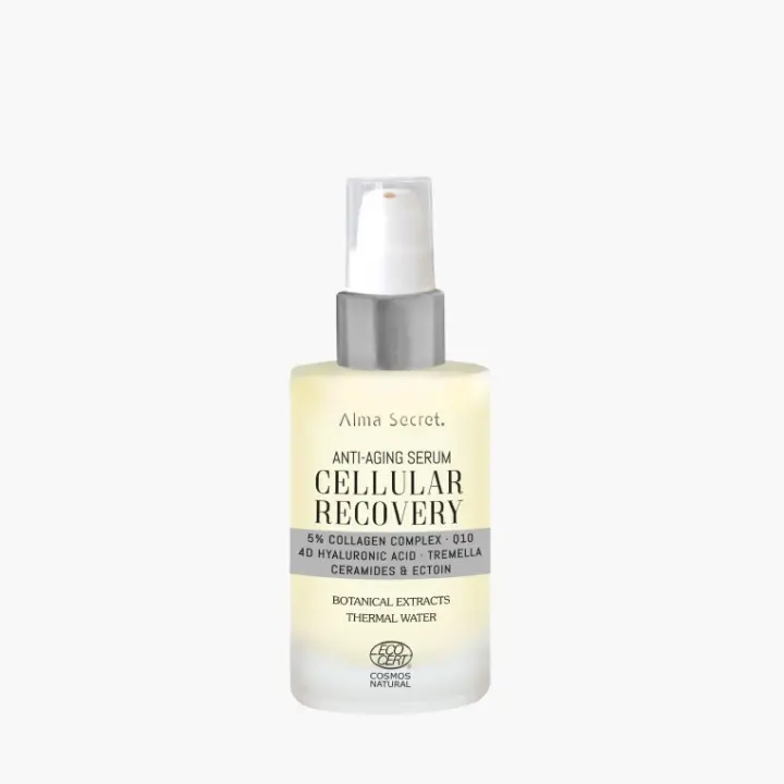 Sérum facial Cellular Recovery 50ml - Alma Secret - Tratamiento intensivo y de alta potencia, 7 tecnologías innovadoras para reestructurar y rejuvenecer la matriz de la piel desde el interior. - 1