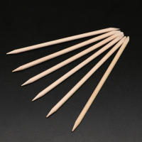 50/100pcs Palillos De Madera Para Cutícula Orange Doble Extremo Herramienta De Arte De Uñas Y Pelos De Pies Para Manicura Y Pedicura - details 4