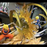 Figura De Acción Dragon Ball WCF Goku Vs Vegeta Super Saiyan 2 18cm PVC Estatua Modelo Colección Juguete Decoración De Escritorio Regalo Anime - details 3
