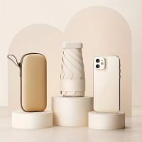 vattenskydd Paraguas plegable con estuche color Cream - details 0