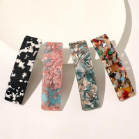 Pins De Pelo De Moda Clips Leopardo Y Marmol Texturizado Geométrico Para Mujer Accesorios De Cabello Barretas Decorativas - details 1