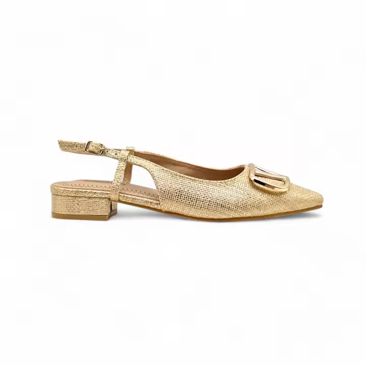 Calzados soraia, sandalia para mujer elegante con tacon bajo, sandalias comodas para uso casual. - 1