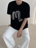 Camiseta De Verano Para Hombre Con Diseño De Letras Tridimensionales Camiseta De Manga Corta Pesada Sensación De Moda Camiseta De Subsuela De Tendencia - details 8