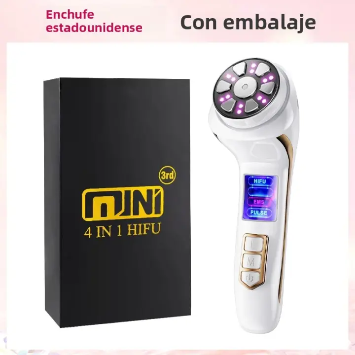Mini Máquina HIFU 4 En 1 3ra Generación Masajeador Facial Y Corporal Con Pulso De EMS Ultrasonido Dispositivo De Belleza USB Cargador - 1