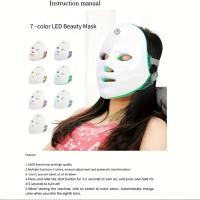 7 colores recargable máscara LED facial para el cuidado de la piel y el cuidado facial - Regalos navideños para mujeres - details 0