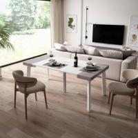 Skraut Home - Mesa Consola Extensible - Mesa Auxiliar - Tapa - 58/180x90x73cm - Práctica y Versátil - Estilo Moderno - Fácil Montaje - details 0