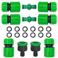 Conector Rápido De Jardín Tubo De Manguera ABS Adaptador Doble Macho 1/2