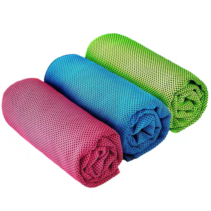 Juego de toallas refrescantes para el cuello de 3 piezas (80 x 30 cm) Toalla refrescante suave y transpirable para yoga, golf, gimnasio, camping, correr, fitness y más. - 1