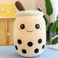 Mini Kawaii Plushies Bubble Tea Lindo Squishy Cojín Suave Pequeño Té De Leche Animal - details 1