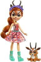 MATTEL - Muñeca Gabriela Gacela & Spotter - Enchantimals - Mide 17cm - Sunny Savanna - Animales - Para Mayores de 4 años - details 0