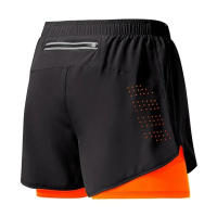 Shorts Deportivos Para Hombre Con Bolsillo Integrado Secado Rápido Verano 2 En 1 Shorts De Playa Y Gimnasio Corrida Estilo Doble Exterior - details 6