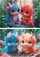 Educa Puzzle 100 x2 Monstruos Adorables Medidas: 40 x 28 cm cada uno  Educa 20224 - details 1