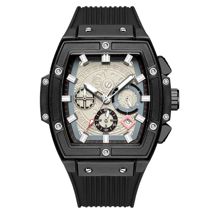 Reloj para hombre con diseño de barrileta, Esfera Hueca, Al mejor precio. - 1