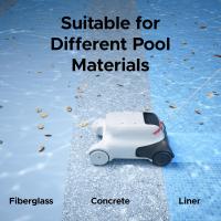 Aspiradora Robótica Inalámbrica para Piscina Genkinno P2, Succión de 70W, Tiempo de Funcionamiento de 120 Minutos, Planificación de Ruta AdaptiveNav, Tecnología AdaptiveSuc, Control Remoto por Aplicación, para Piscinas Planas Sobre/Enterradas - Blanco - details 7