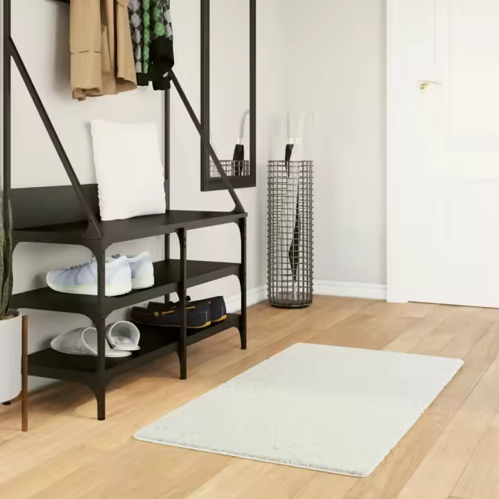 vidaXL Alfombra de pelo corto OVIEDO crema 60x110 cm - 1