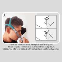 Para BMC-P2 CPAP Nasal Case W Headgear S M L Sleep Helper para ronquidos - details 2