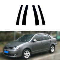 Cubiertas De Postes De Ventanas Y Puertas Para Volkswagen Polo Mk4 (9N)4-Door Sedan 2002-2010 En Negro Brillante Accesorios De Estilo De Cromo Material Polipropileno - details 0