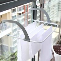 1pc Hanger Plegable Multifuncional Para Ropa Socks Y Zapatos Hanger De Almacenamiento Para Balcones Eco-amigable Y Desechable - details 4