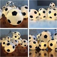 Cadena De Luces De Fútbol Con 10/20 LED Para Decoración De Habitaciones Y Restaurantes Luz Atmosférica Creativa Piloto Asumida Para Ventanas Y Fiestas Navideñas - details 9
