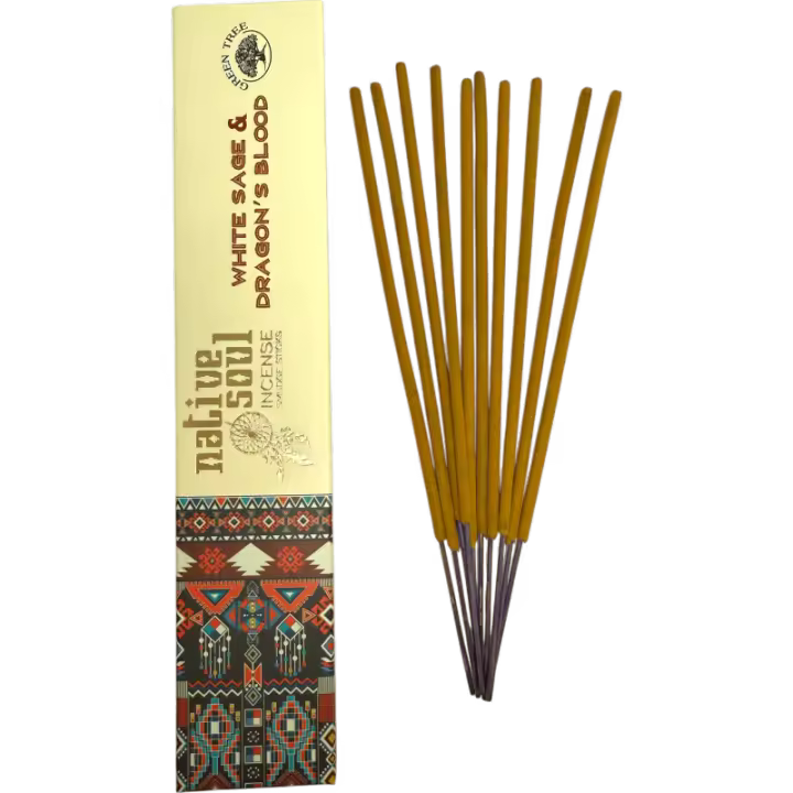 Incienso Native Soul Salvia Blanca y Sangre de Dragón Green Tree - 15gr de incienso masala - 1