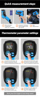 Termómetro Infrarrojo Digital IR05 Pantalla Color Portátil Precisión Alta Medidor De Temperatura No Contacto Para Industrial - details 14